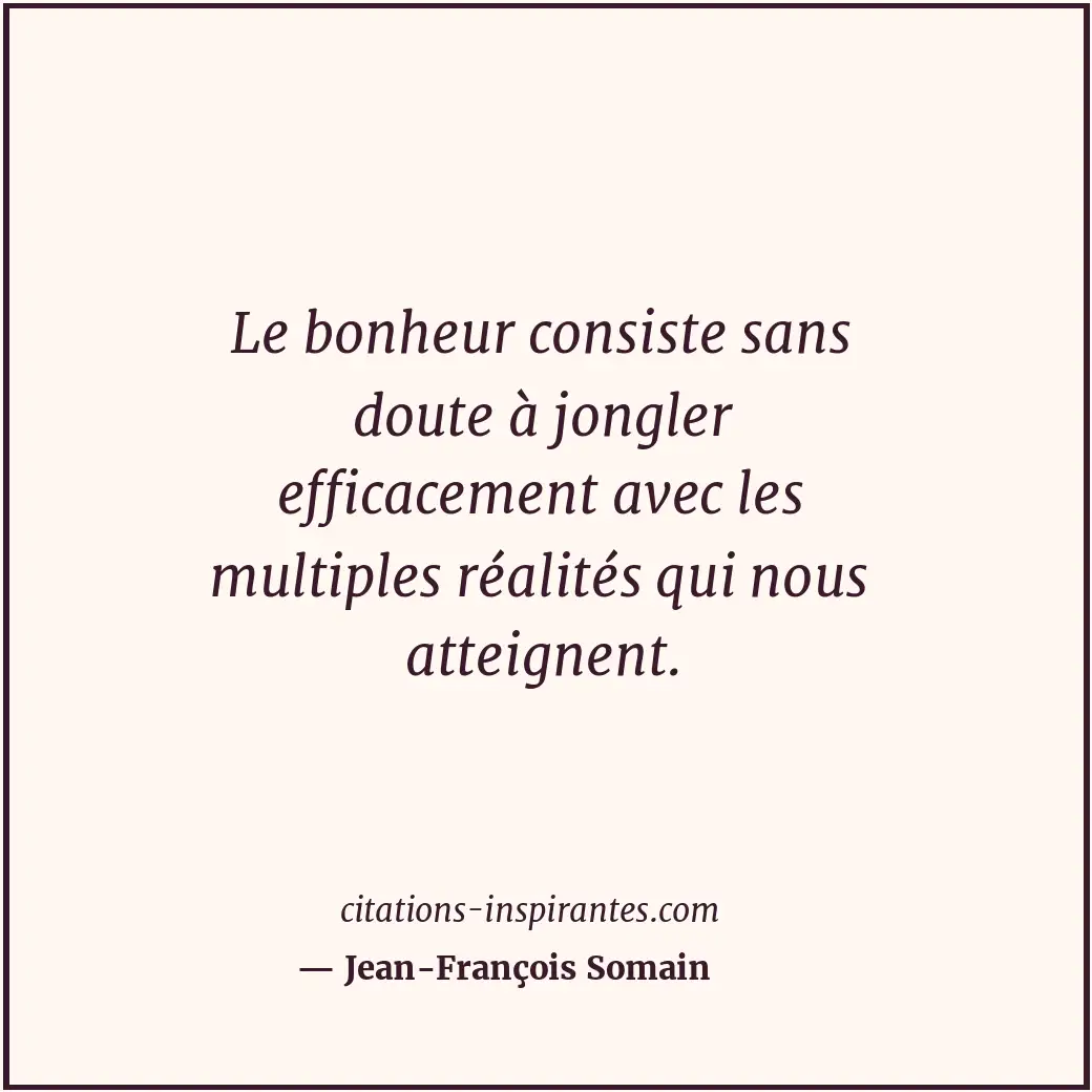 Citation de Jean-François Somain