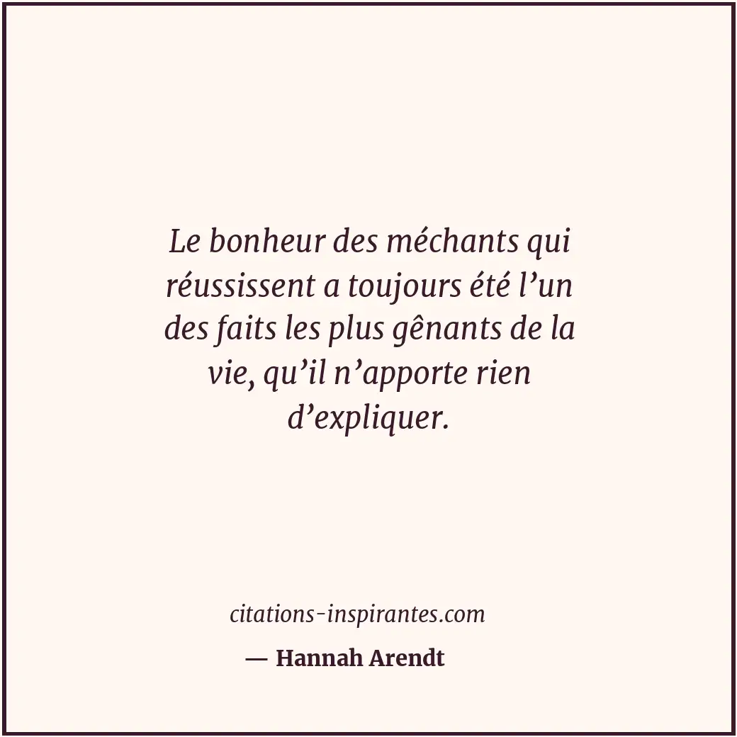Citation de Hannah Arendt