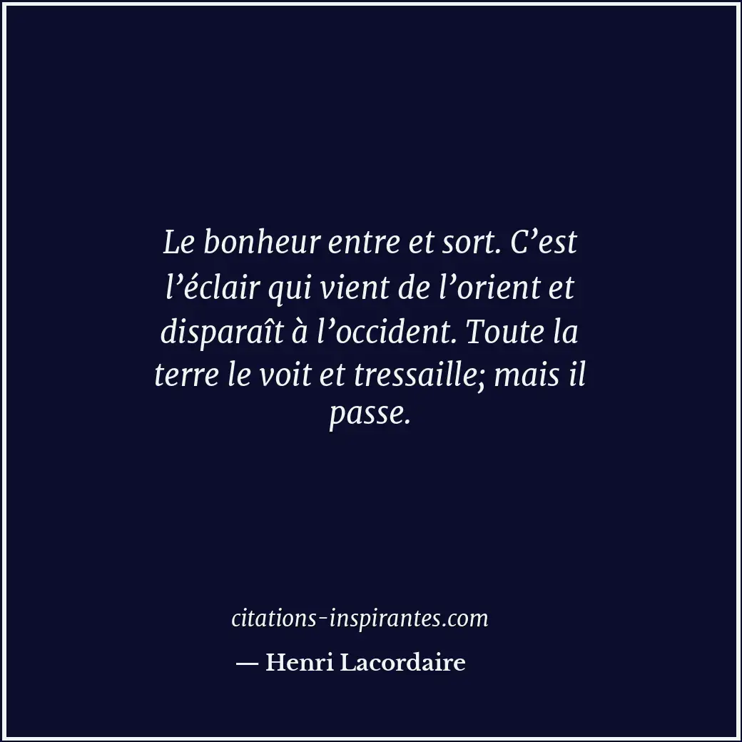 Citation de Henri Lacordaire