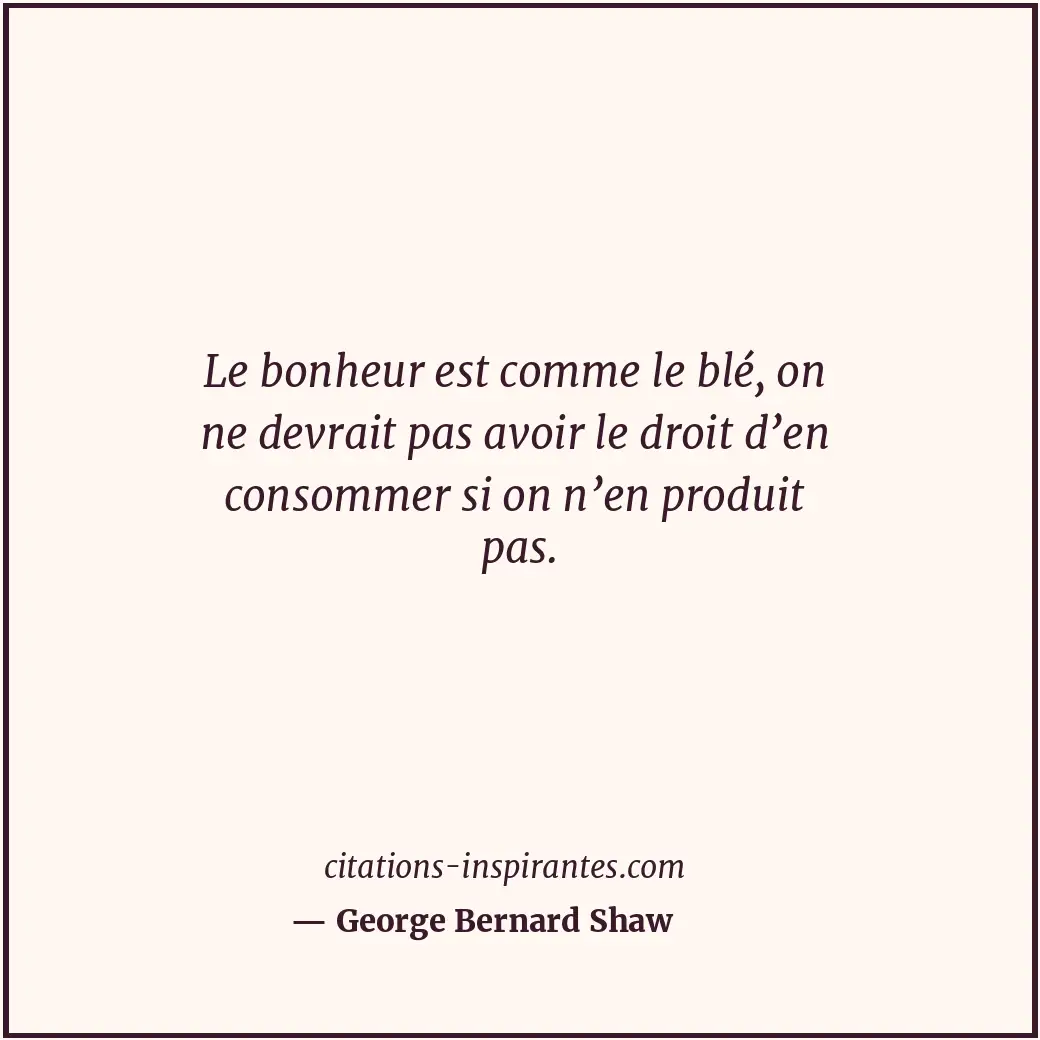 Citation de George Bernard Shaw
