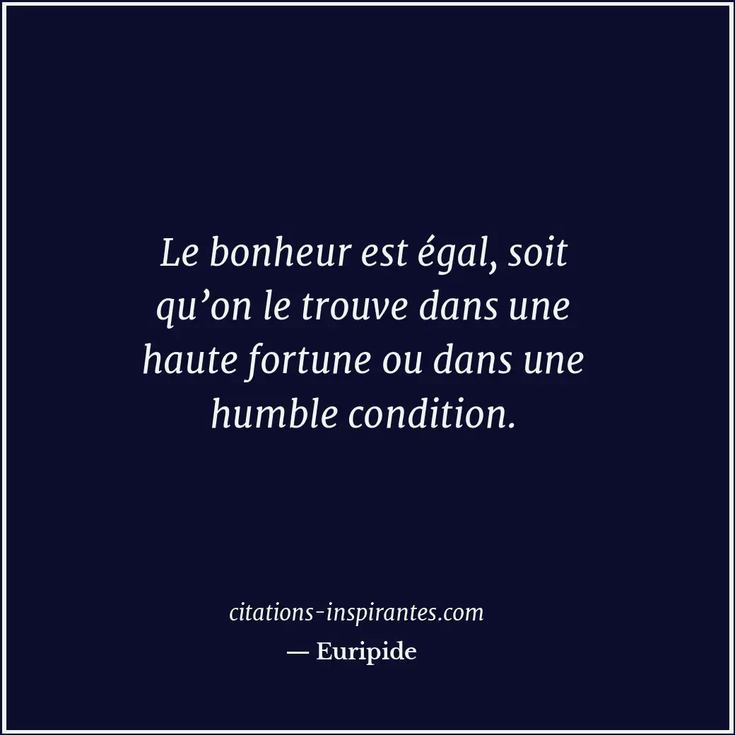 Citation de Euripide