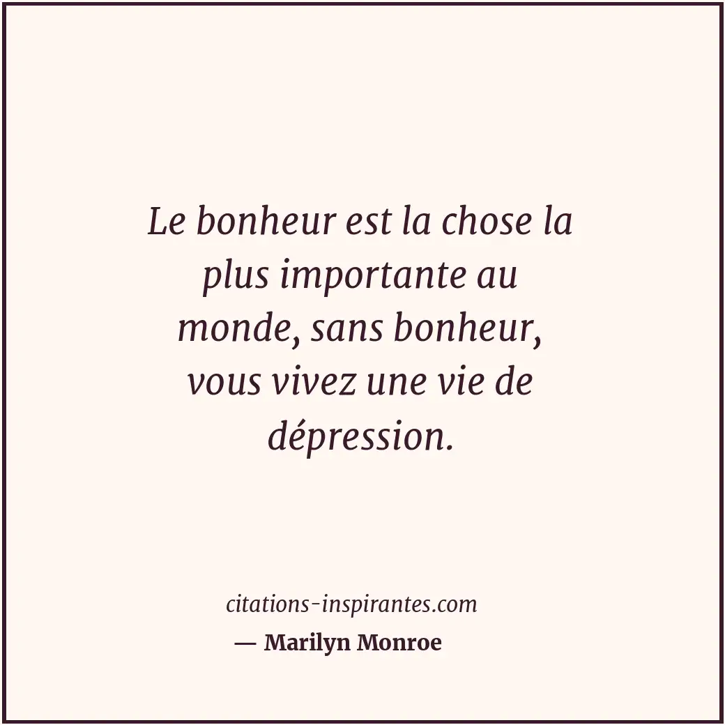 Citation de Marilyn Monroe