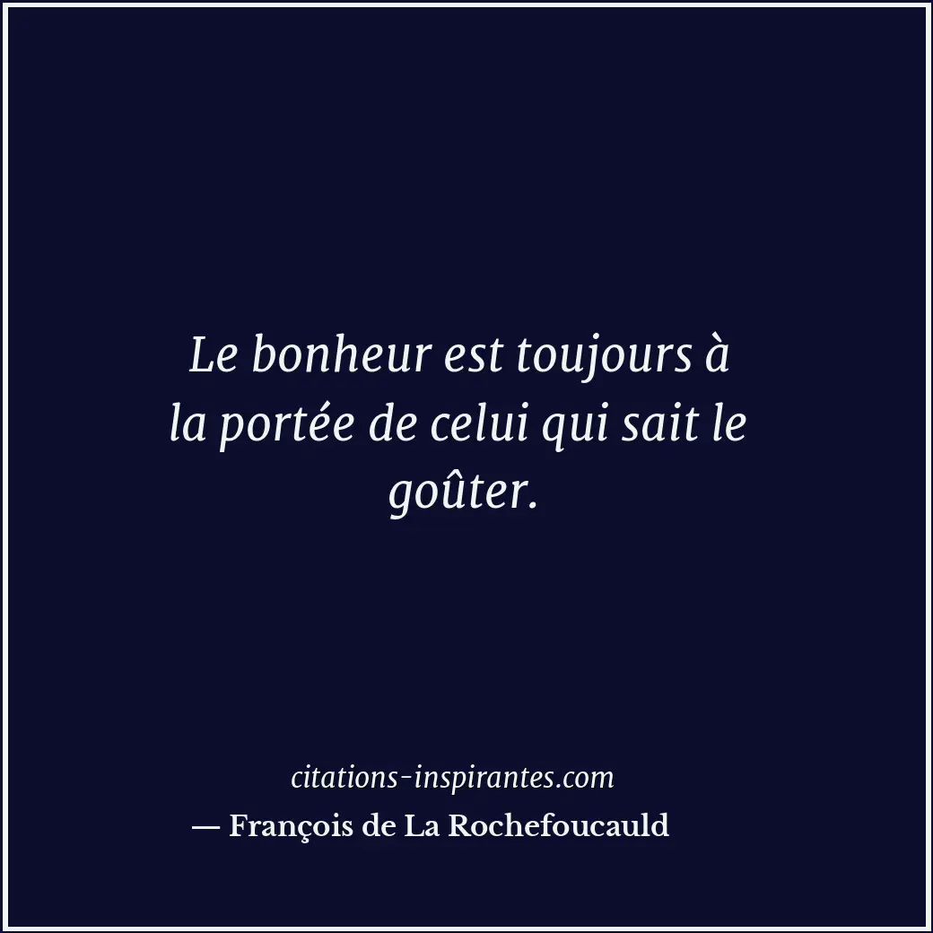 Citation de François de La Rochefoucauld