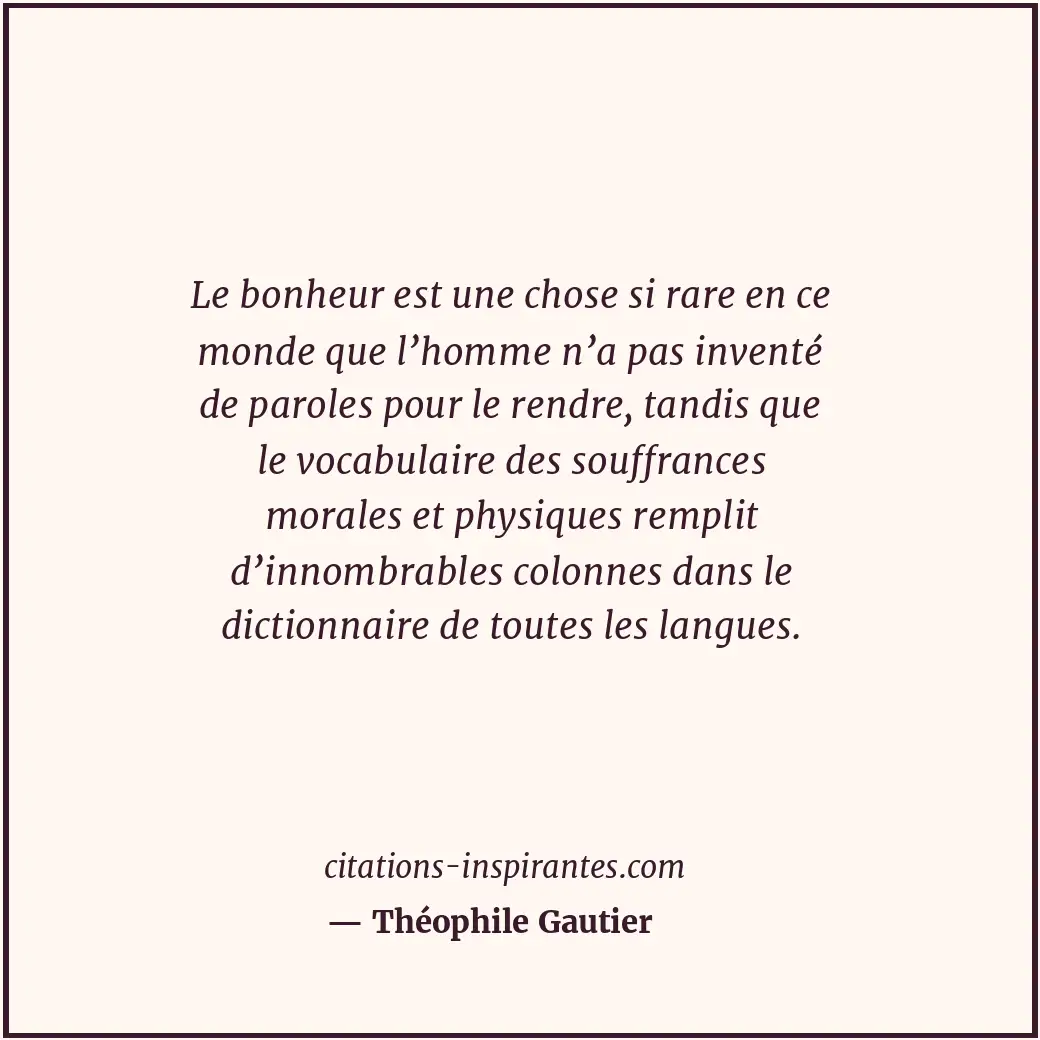 Citation de Théophile Gautier
