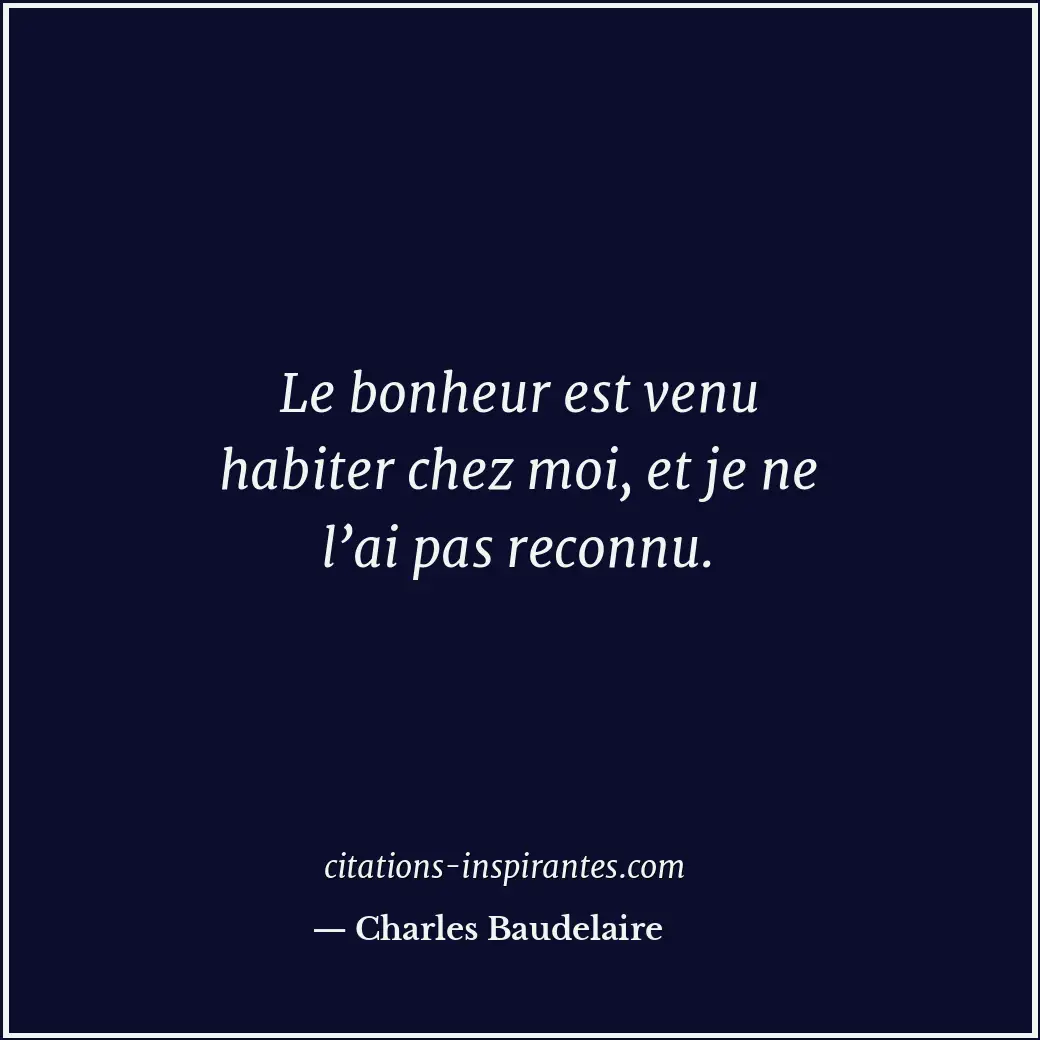 Citation de Charles Baudelaire