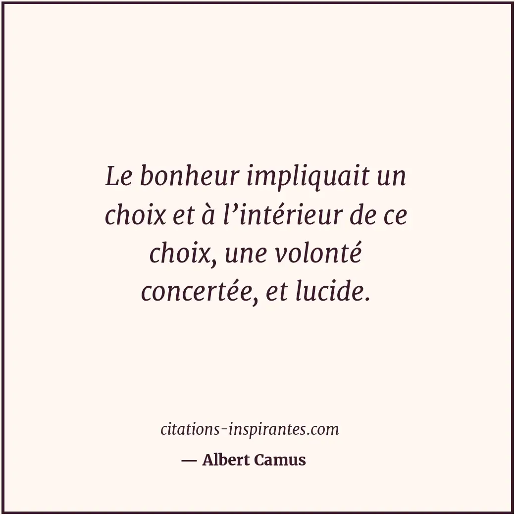 Citation de Albert Camus