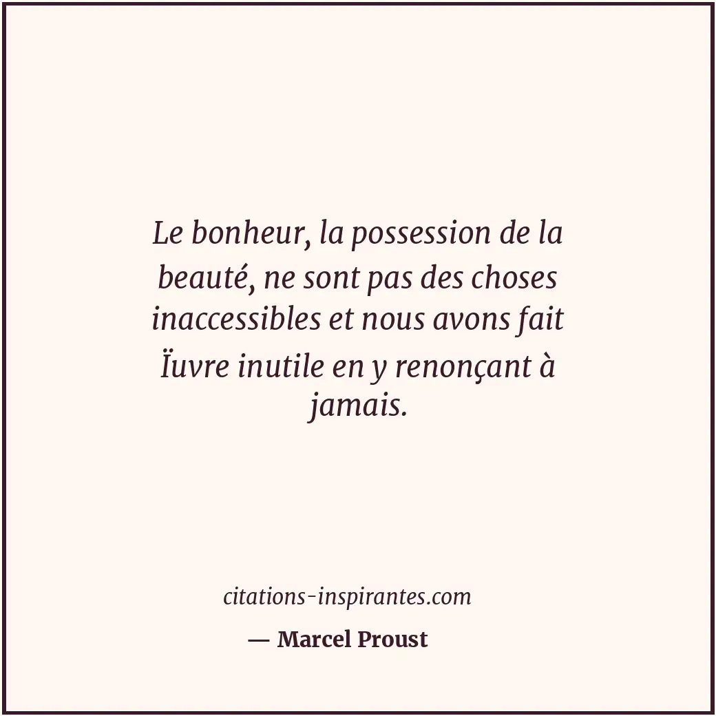 Citation de Marcel Proust