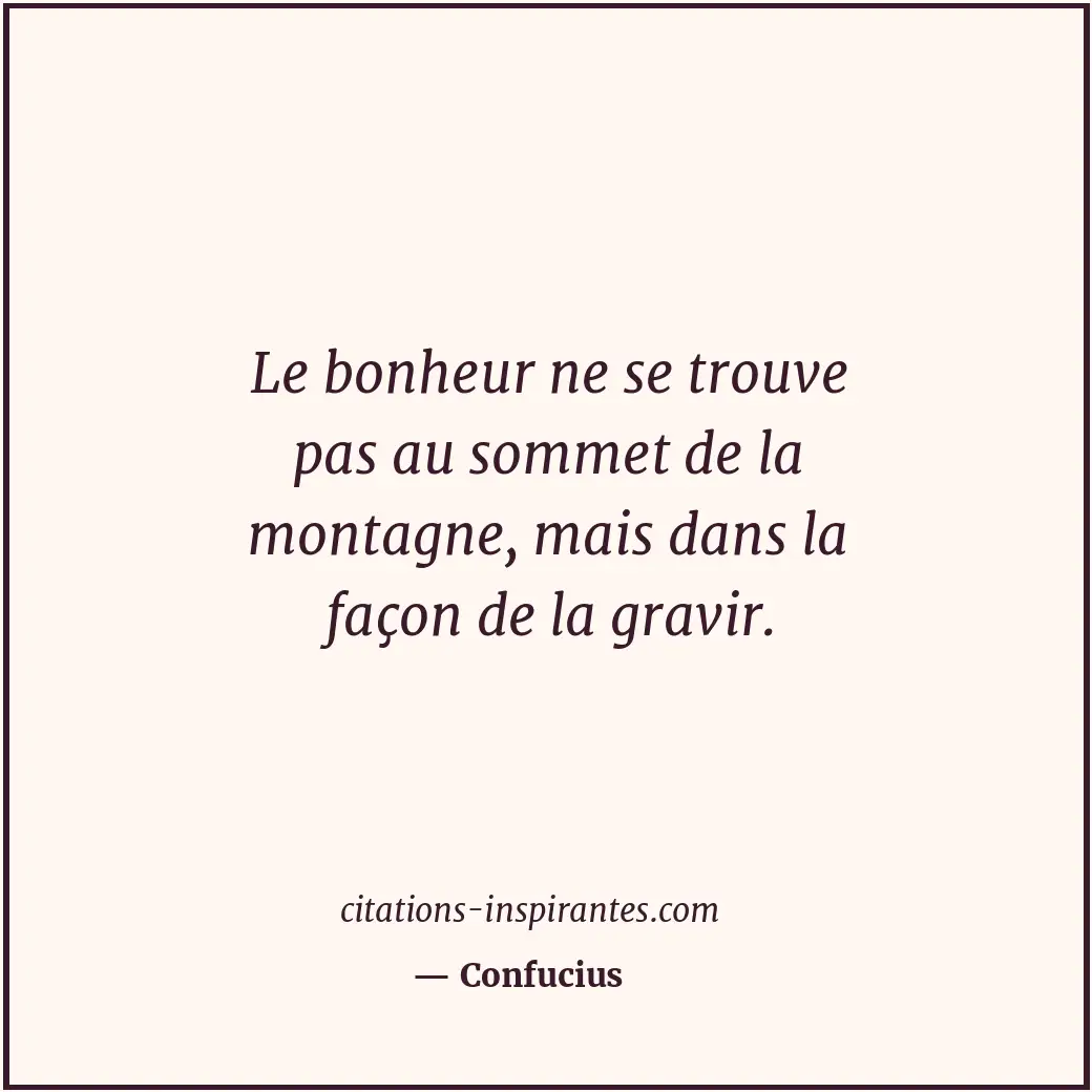 Citation de Confucius