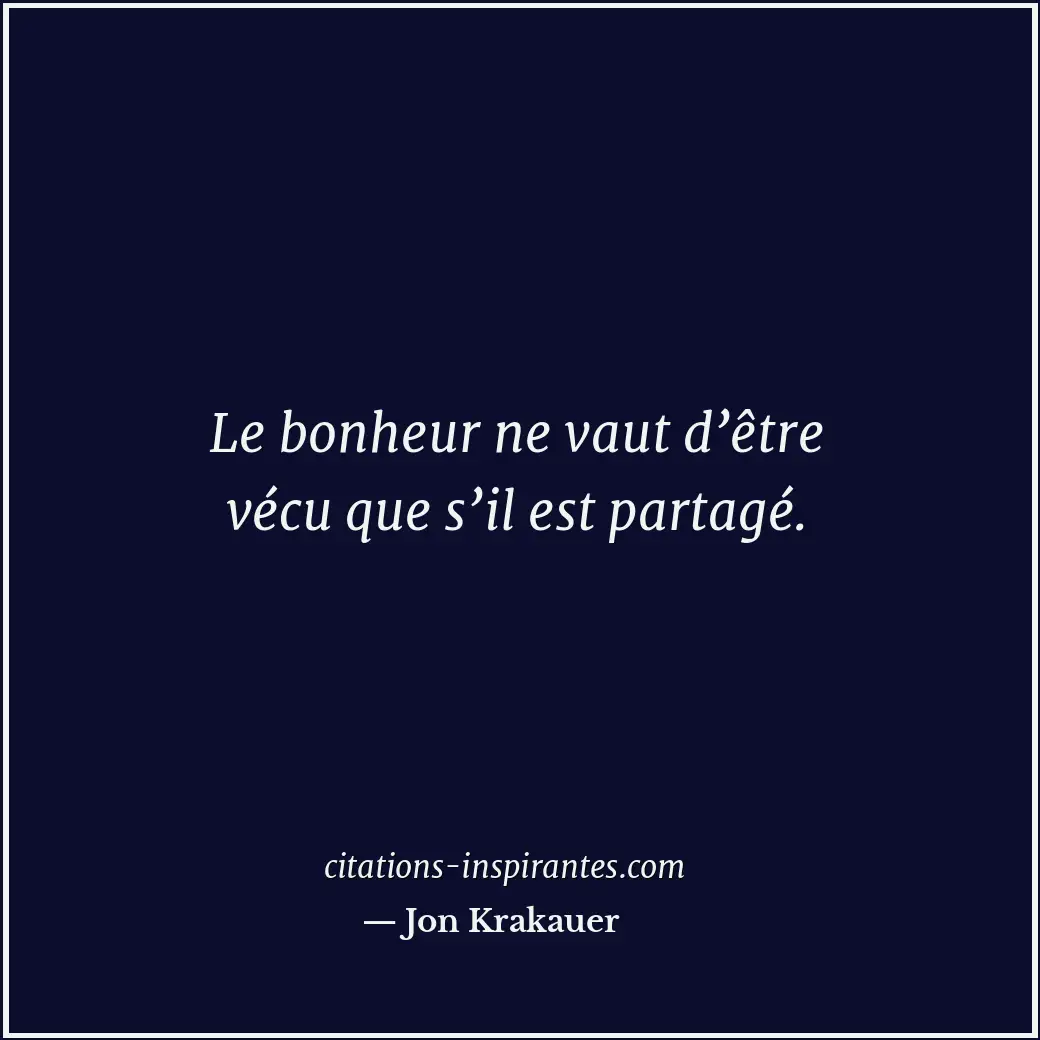 Citation de Jon Krakauer
