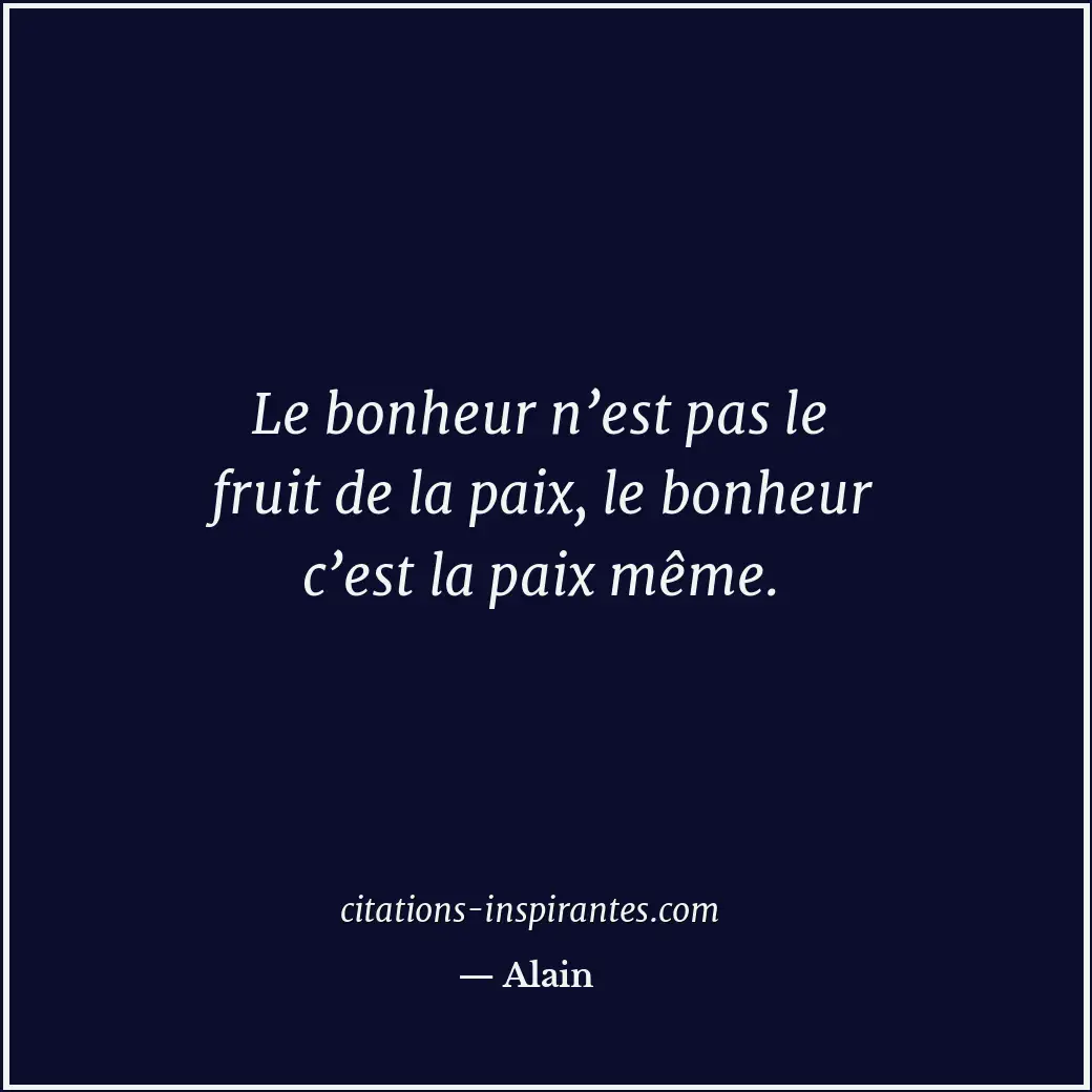 Citation de Alain