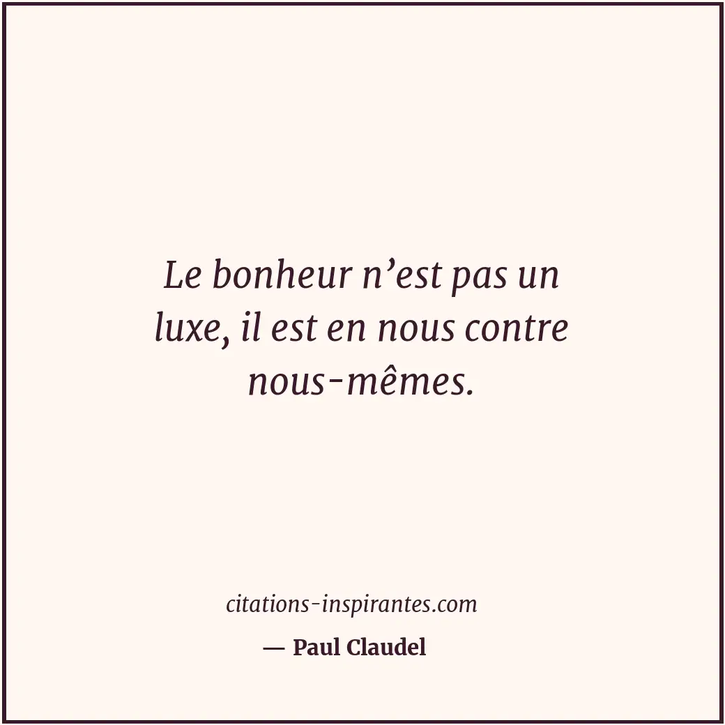 Citation de Paul Claudel