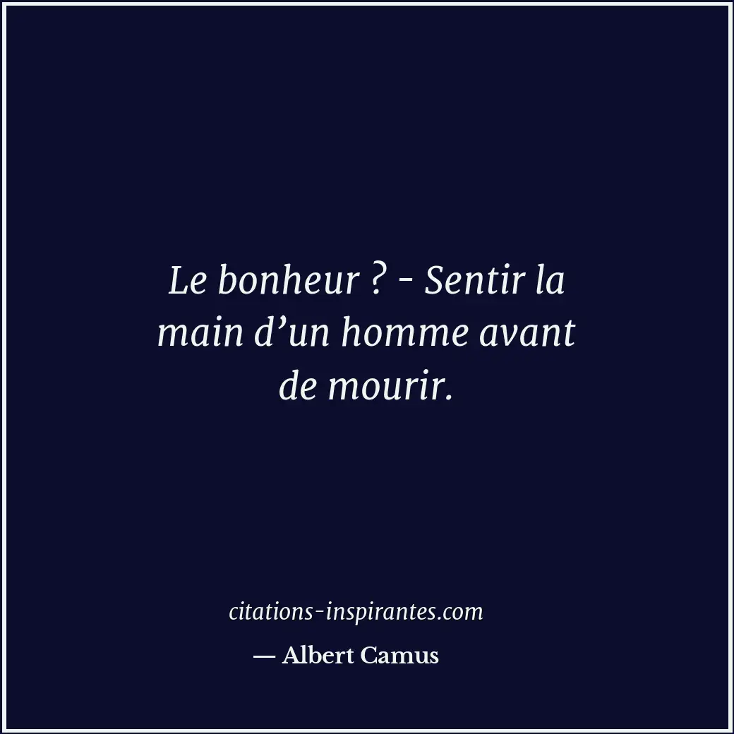 Citation de Albert Camus