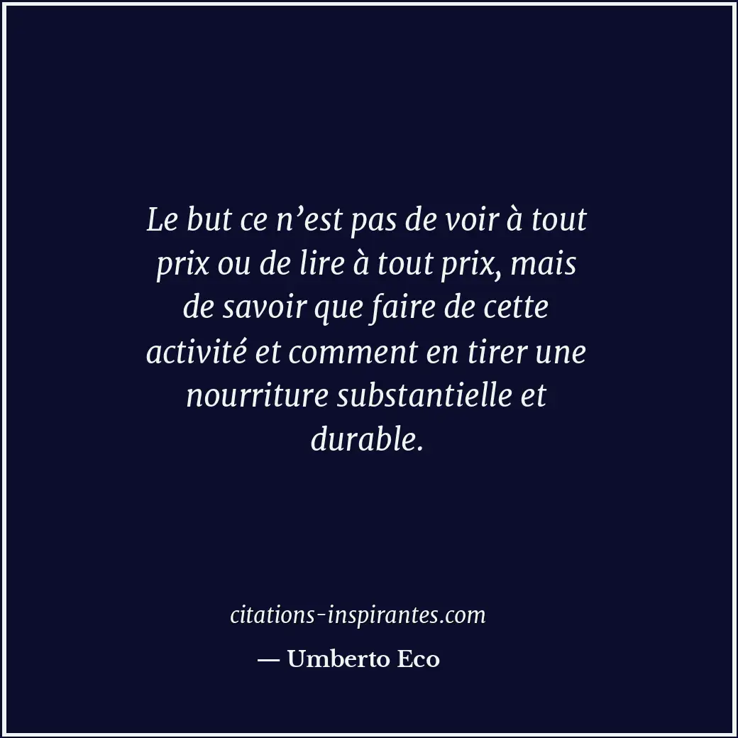 Citation de Umberto Eco