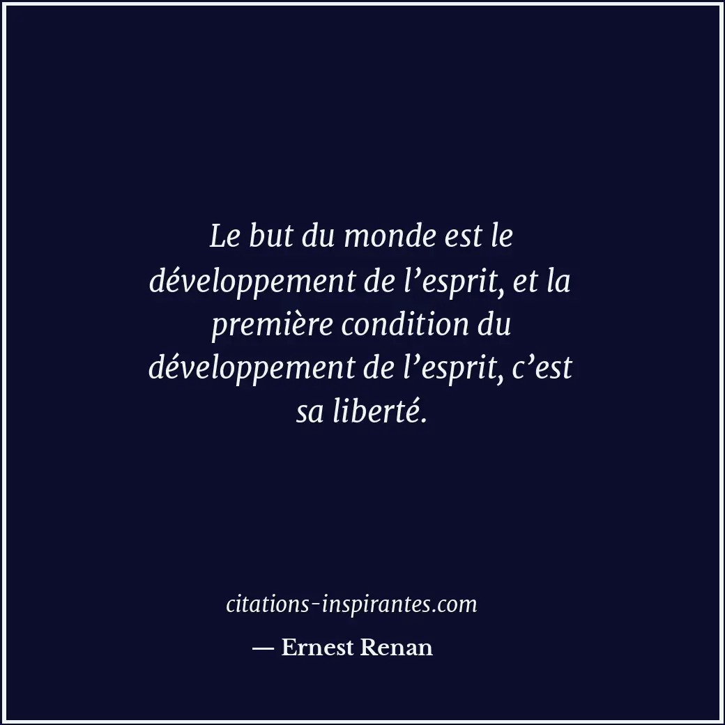 Citation de Ernest Renan