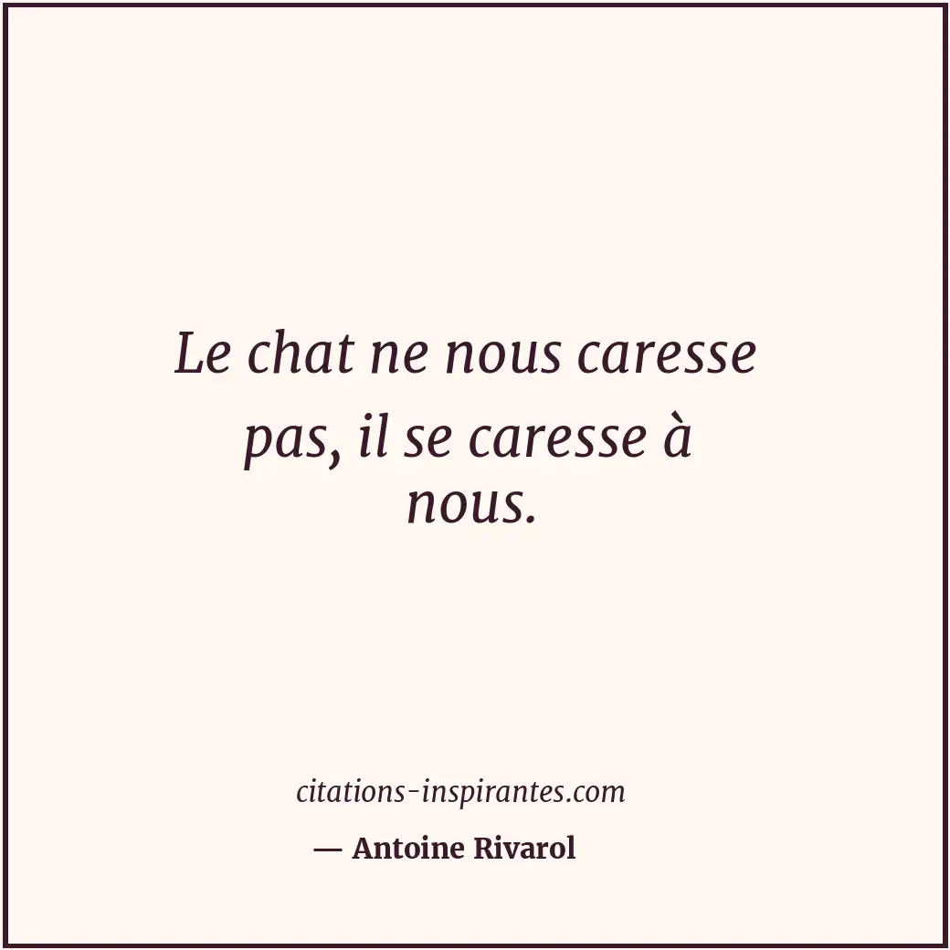 Citation de Antoine Rivarol