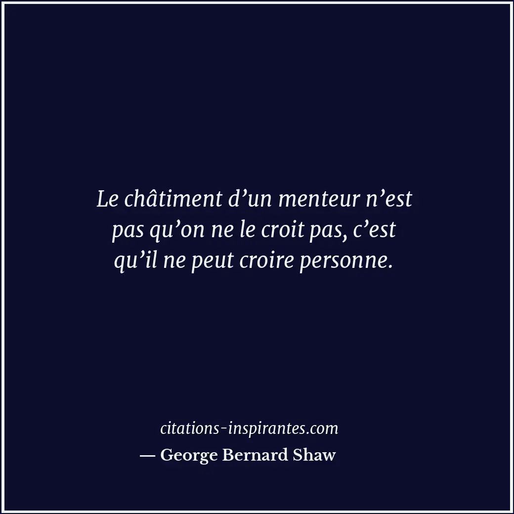 Citation de George Bernard Shaw