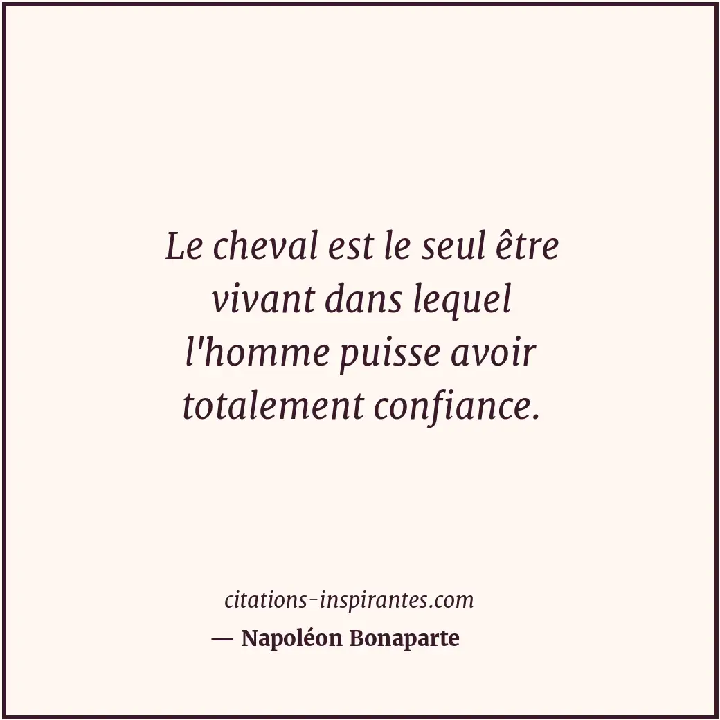 Citation de Napoléon Bonaparte
