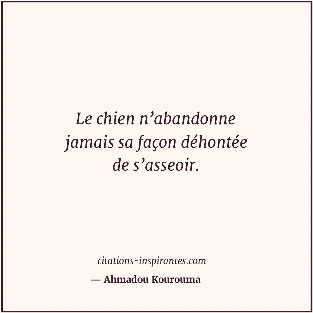 Citation de Ahmadou Kourouma