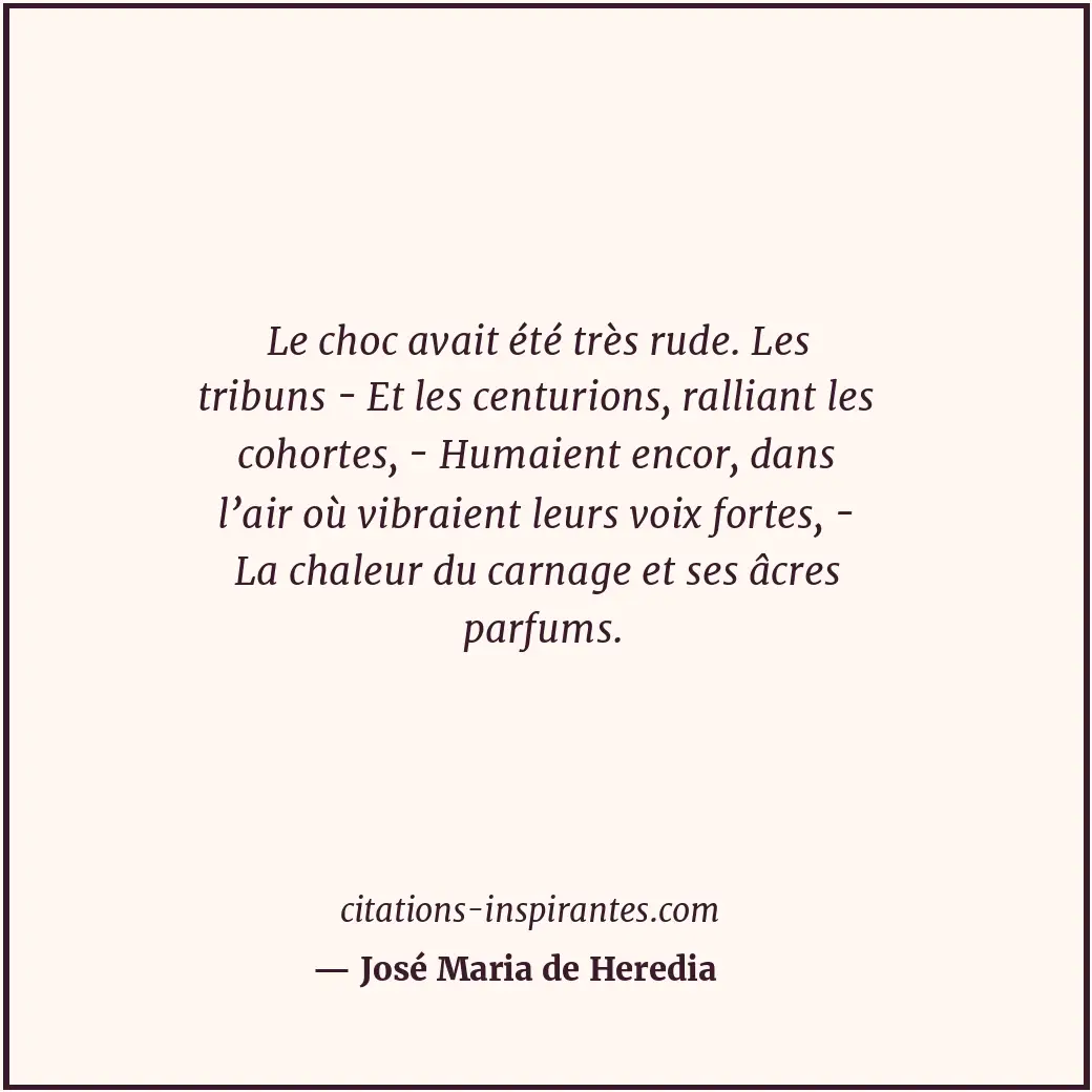 Citation de José Maria de Heredia