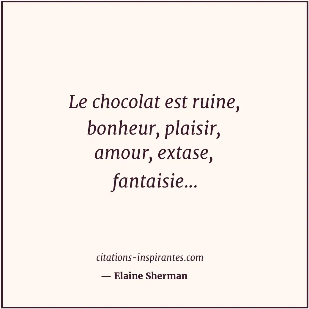 Citation de Elaine Sherman