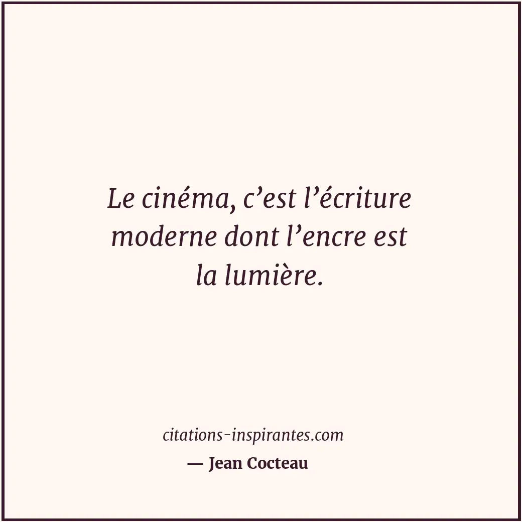 Citation de Jean Cocteau