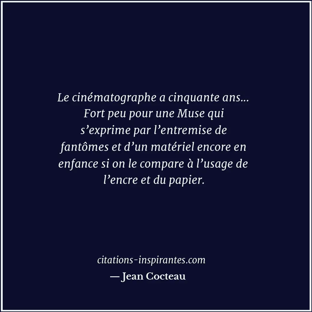 Citation de Jean Cocteau
