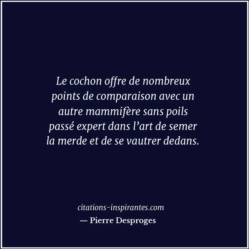 Citation de Pierre Desproges