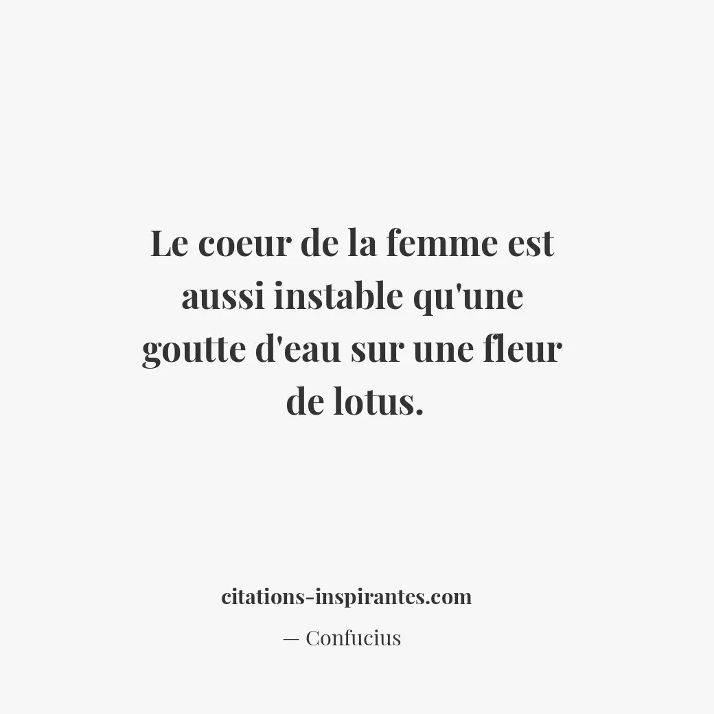 Citation de Confucius