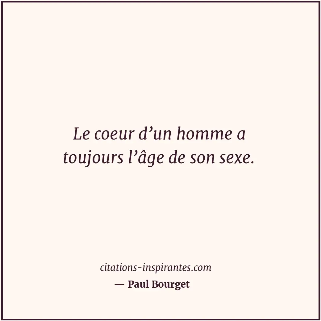 Citation de Paul Bourget