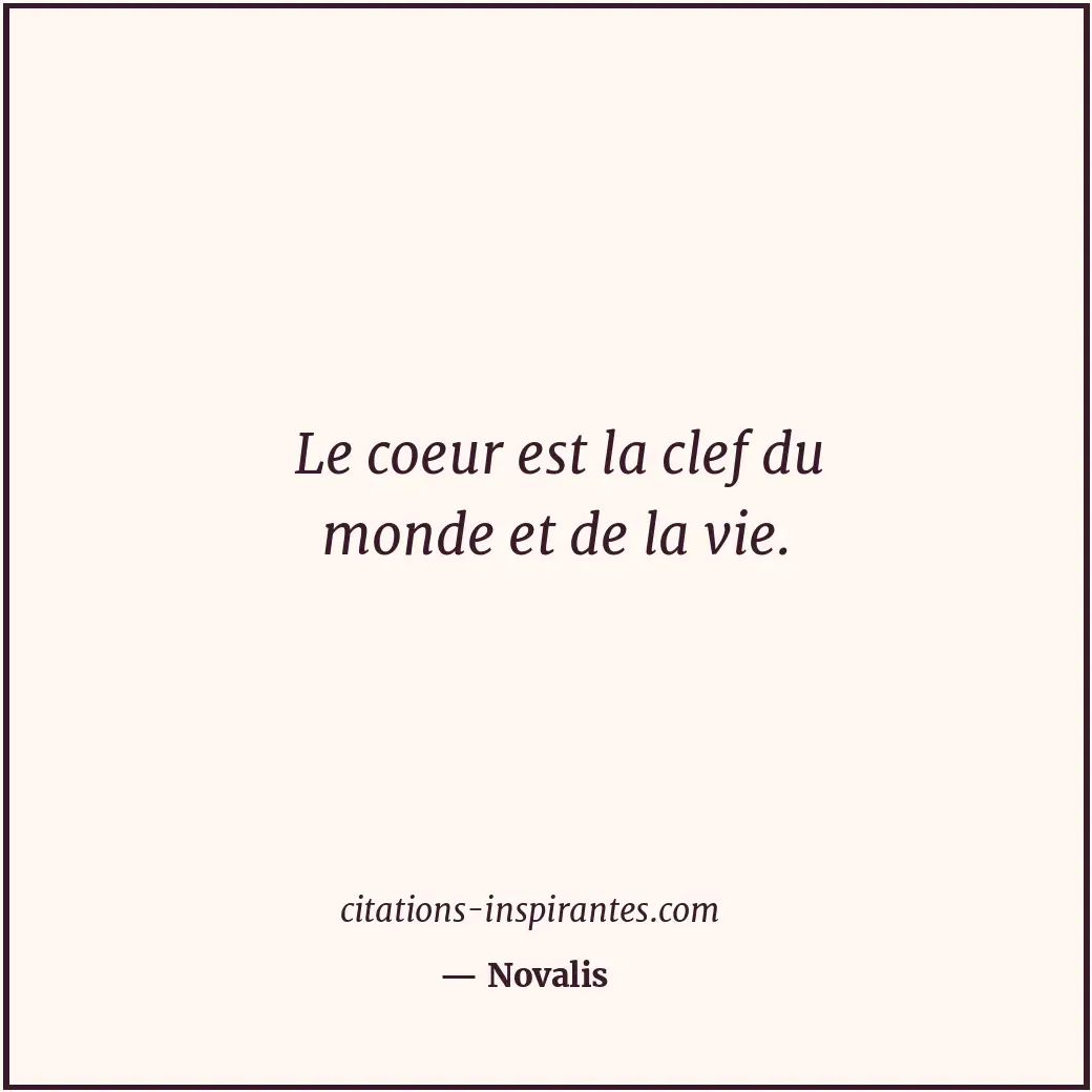 Citation de Novalis