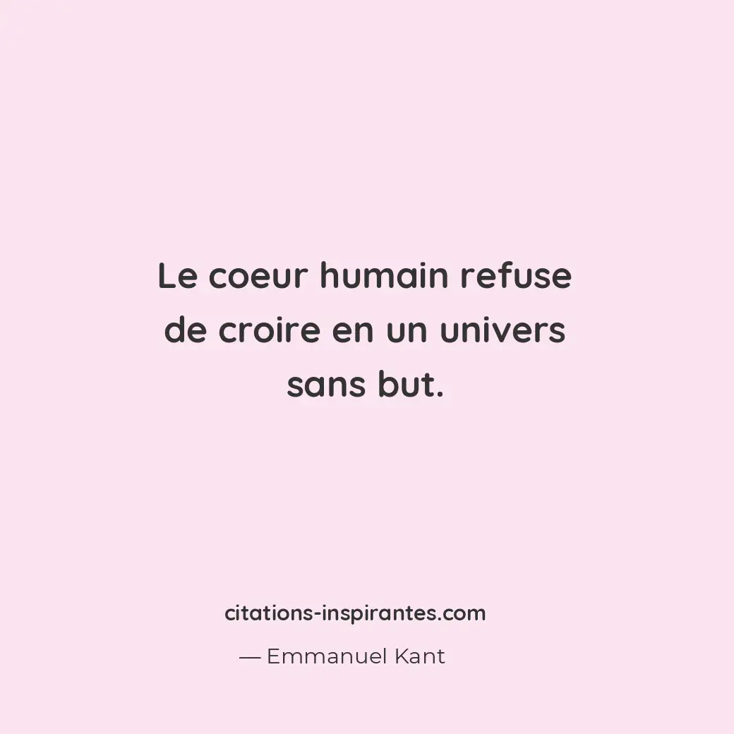 Citation de Emmanuel Kant