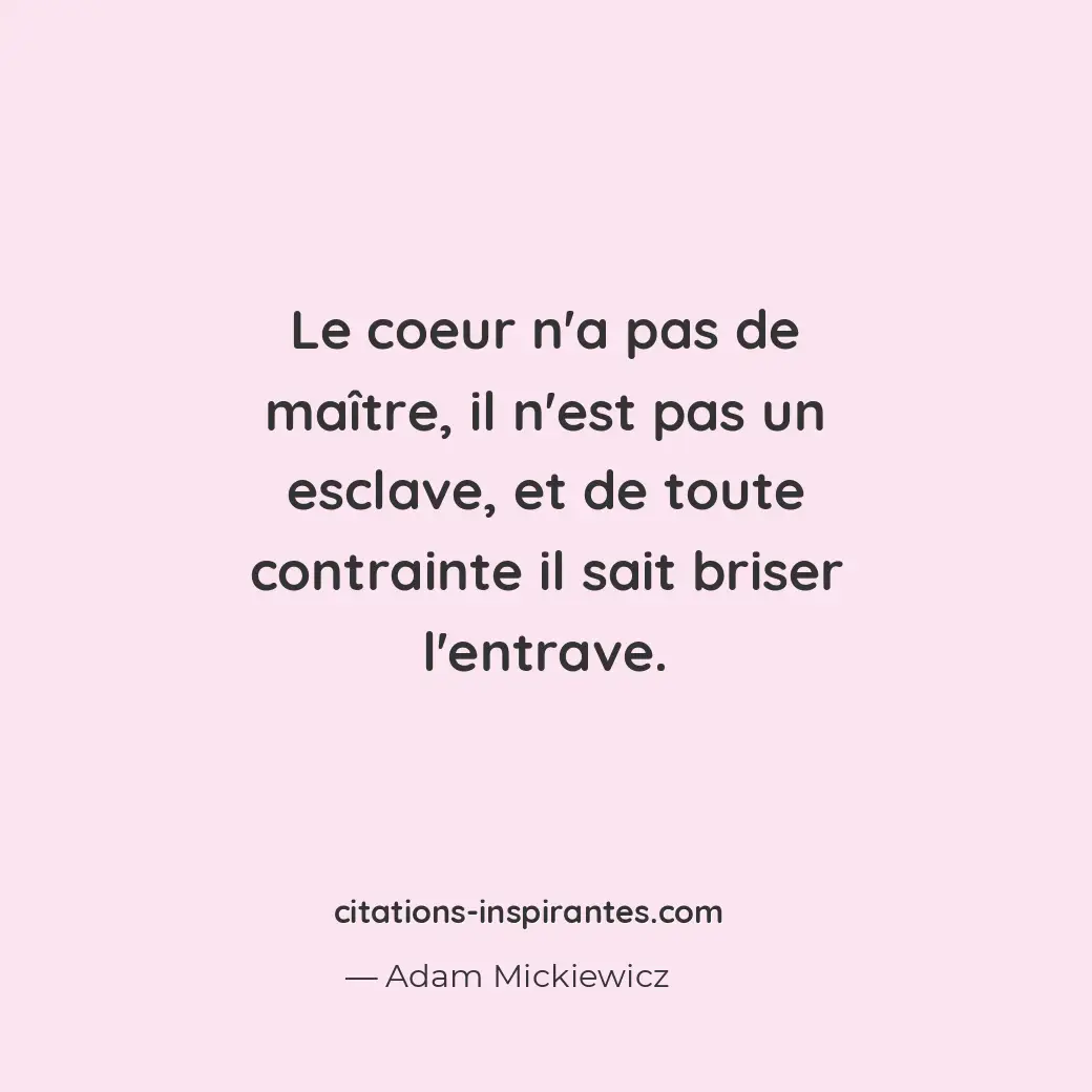 Citation de Adam Mickiewicz