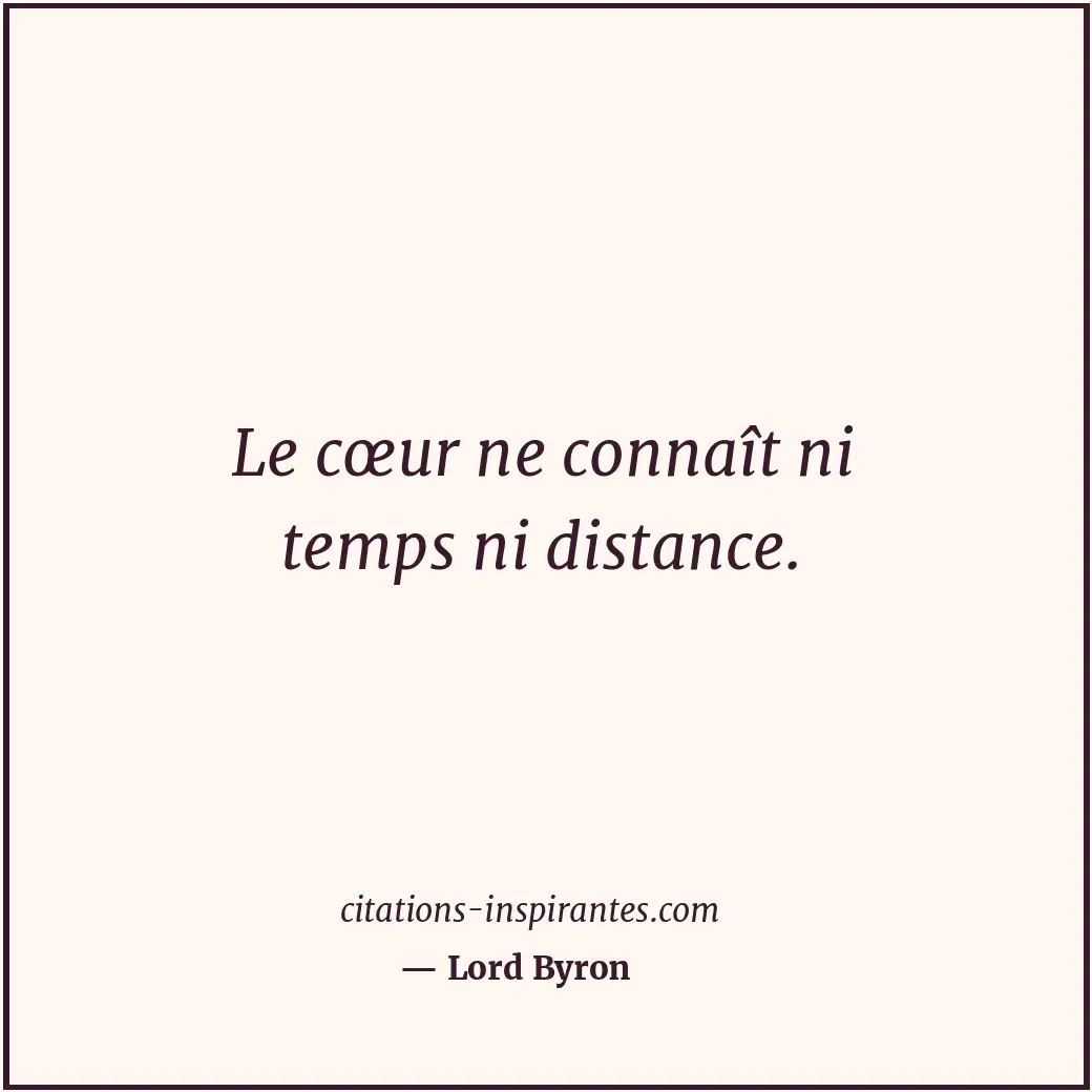 Citation de Lord Byron