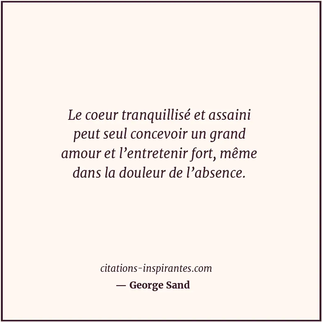 Citation de George Sand