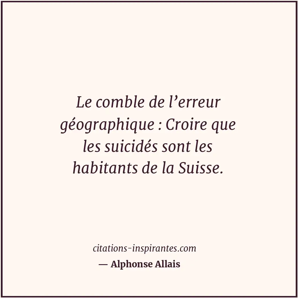 Citation de Alphonse Allais