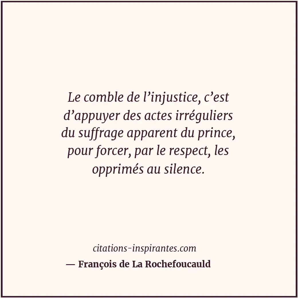 Citation de François de La Rochefoucauld