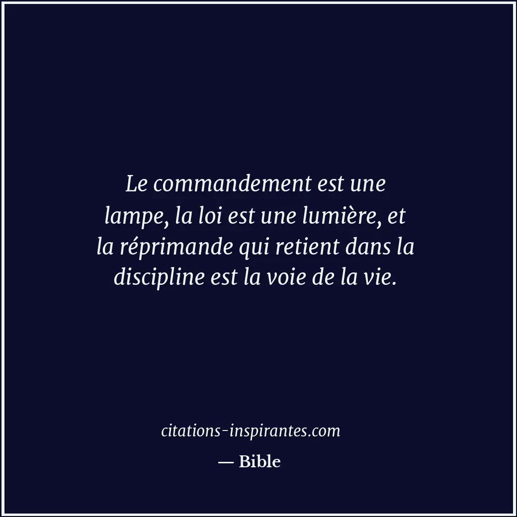 Citation de Bible