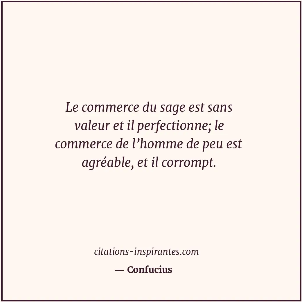 Citation de Confucius