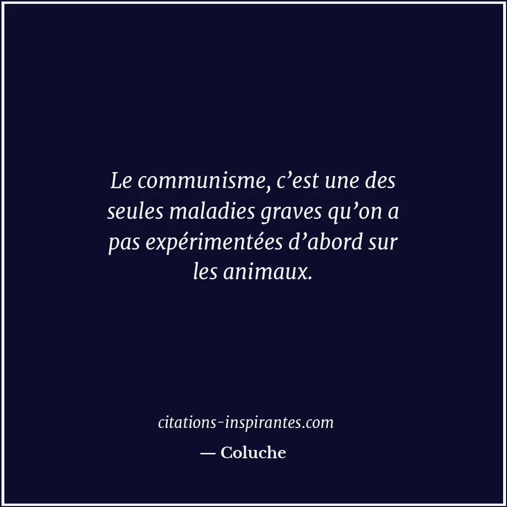 Citation de Coluche