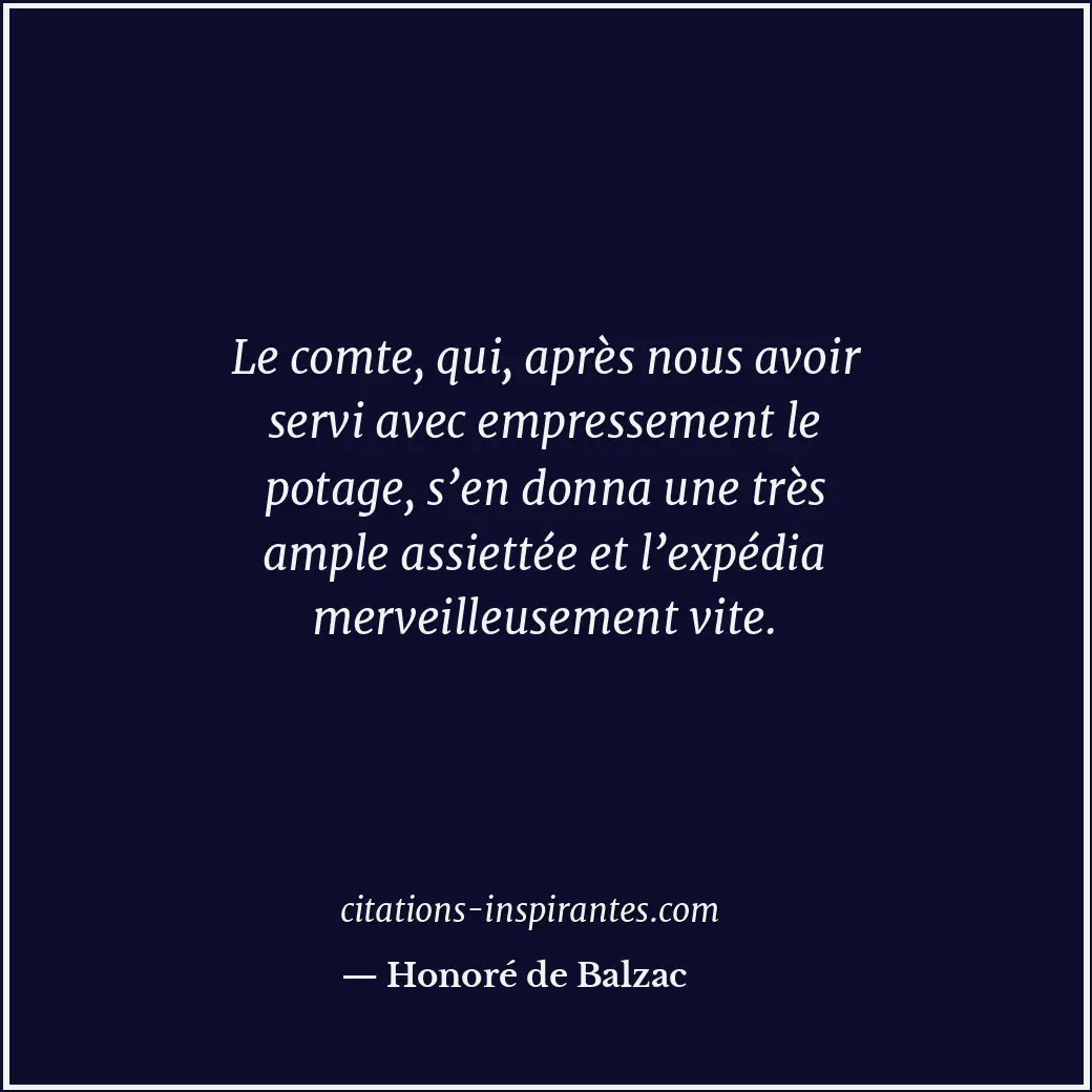 Citation de Honoré de Balzac