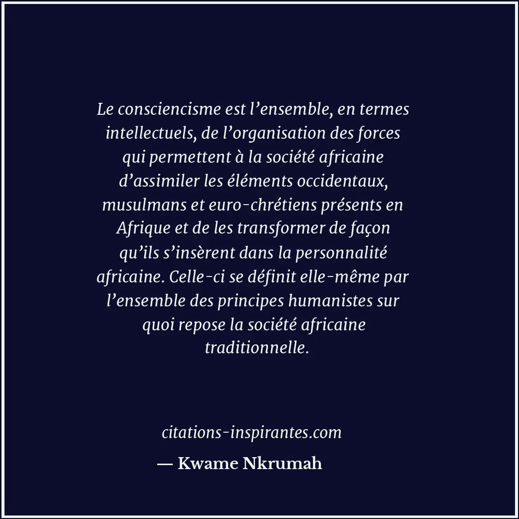 Citation de Kwame Nkrumah