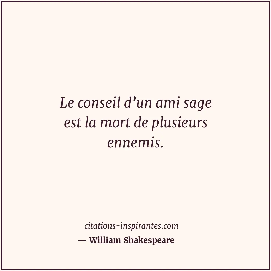 Citation de William Shakespeare