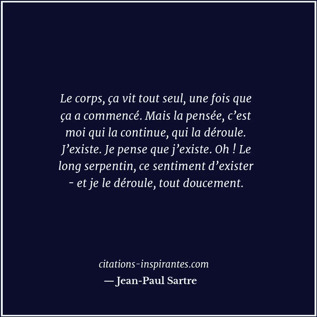 Citation de Jean-Paul Sartre