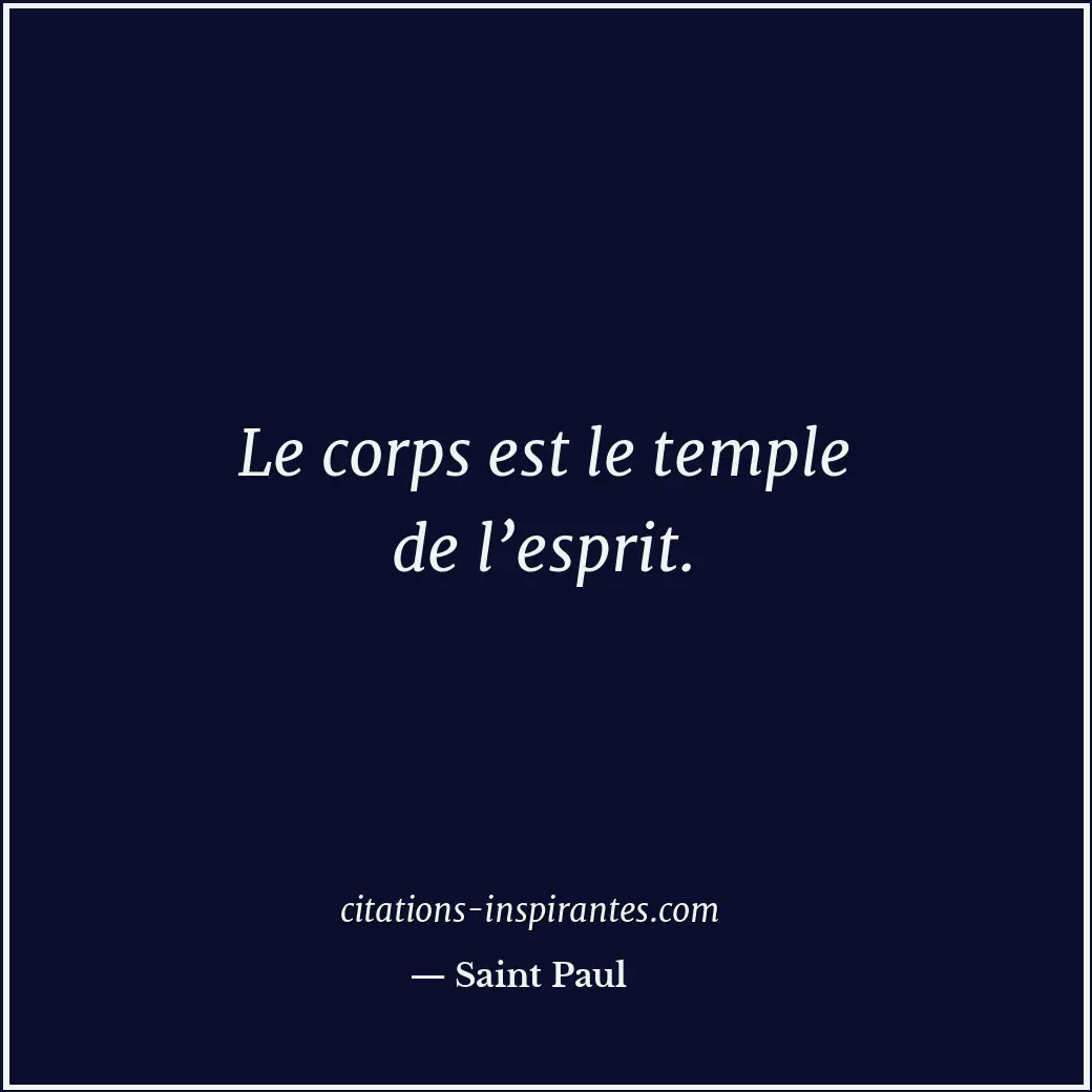 Citation de Saint Paul