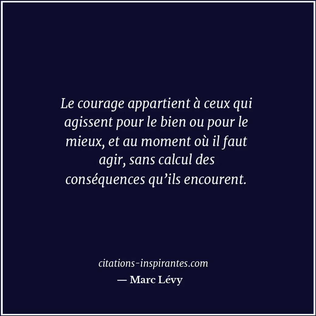 Citation de Marc Lévy