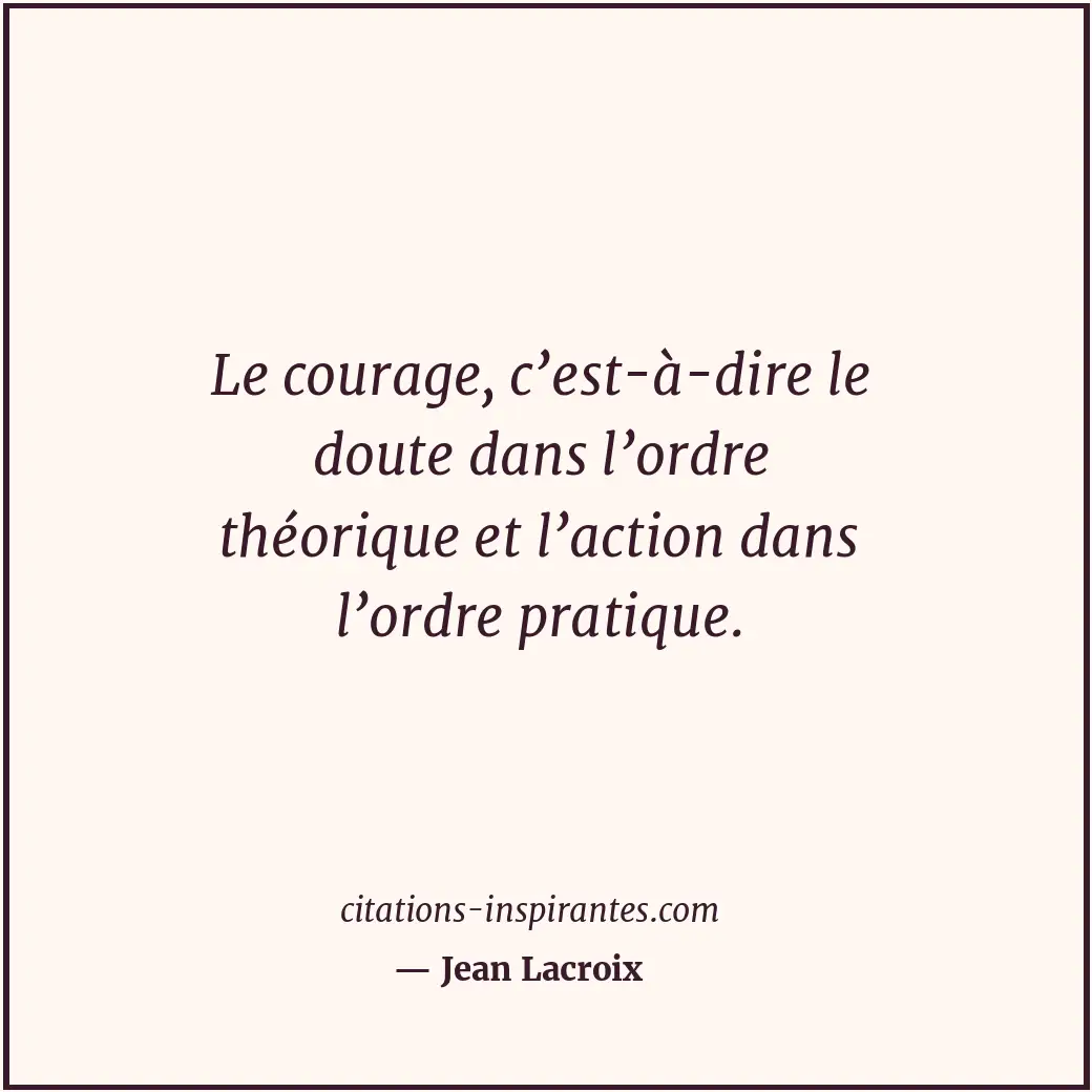 Citation de Jean Lacroix