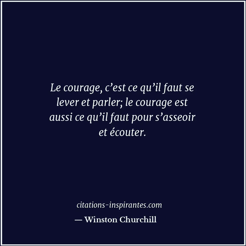 Citation de Winston Churchill