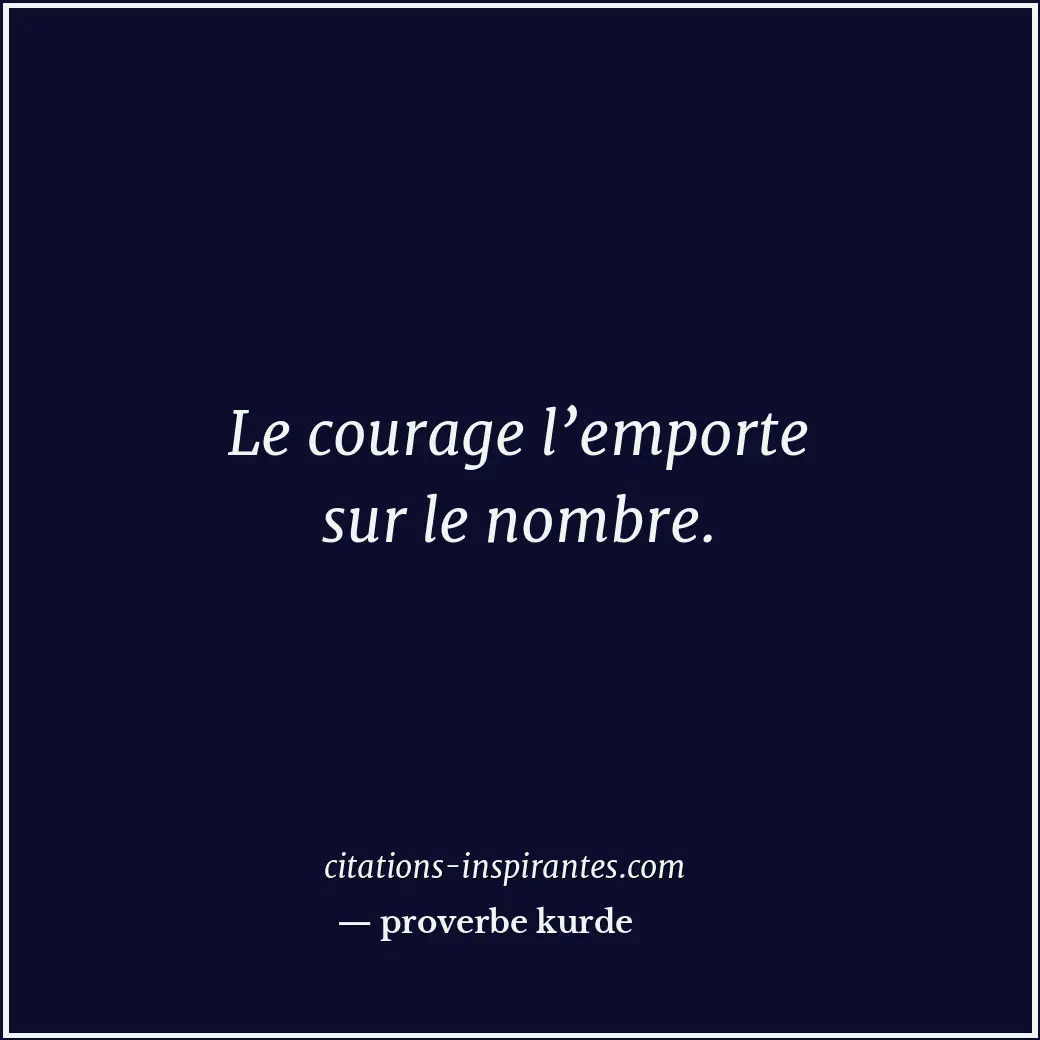 Citation de proverbe kurde