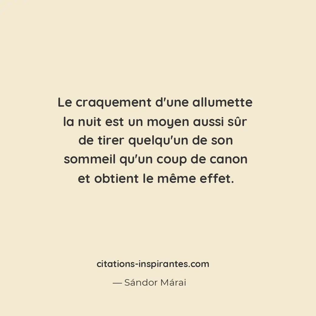Citation de Sándor Márai