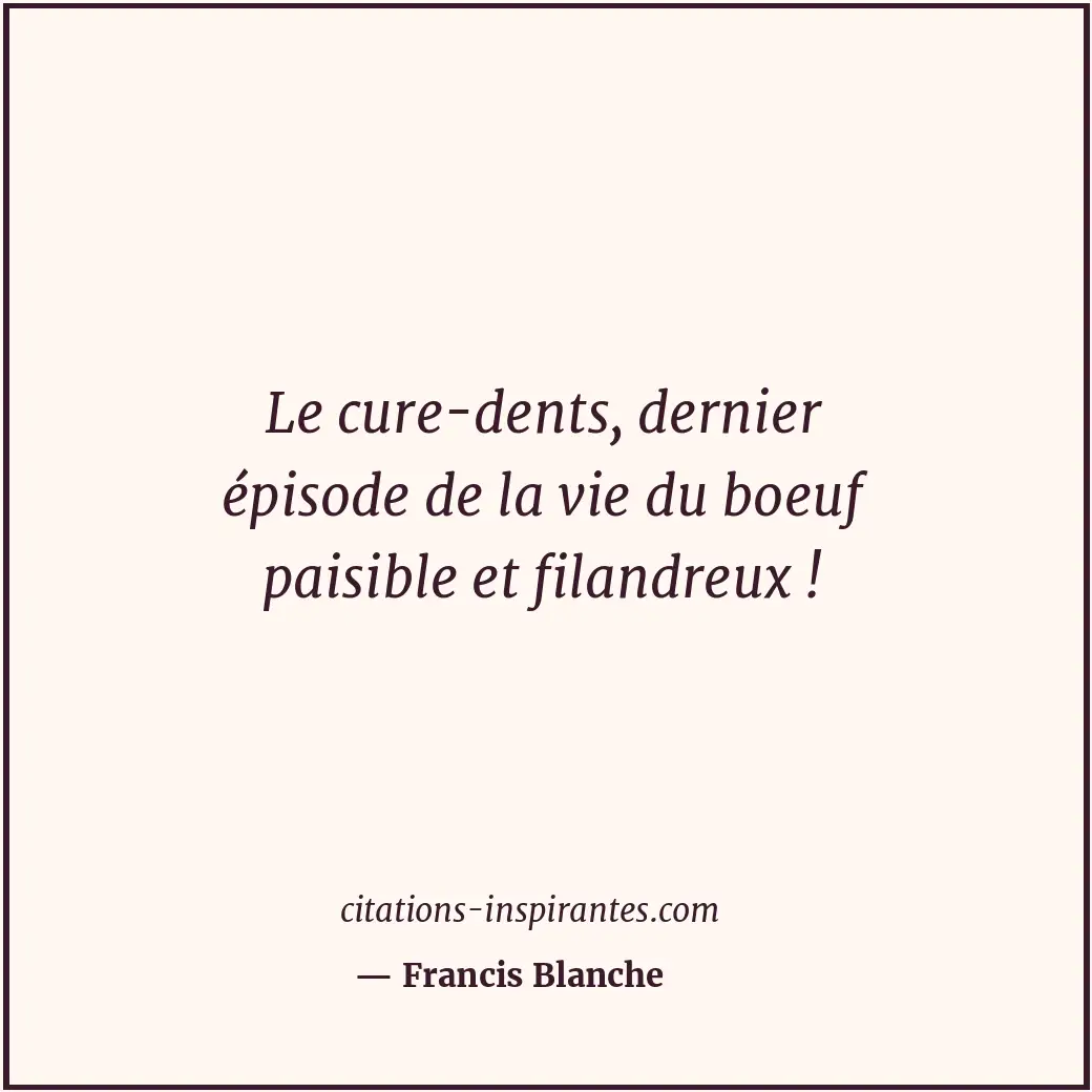 Citation de Francis Blanche